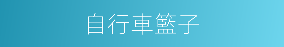 自行車籃子的同義詞