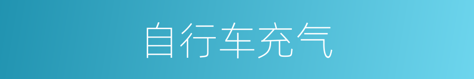 自行车充气的同义词