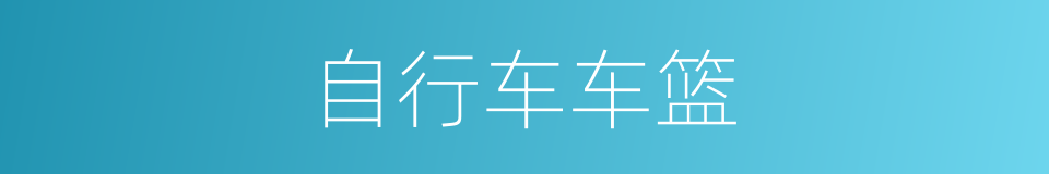 自行车车篮的同义词
