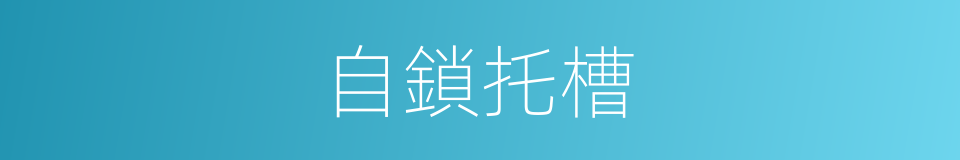 自鎖托槽的同義詞