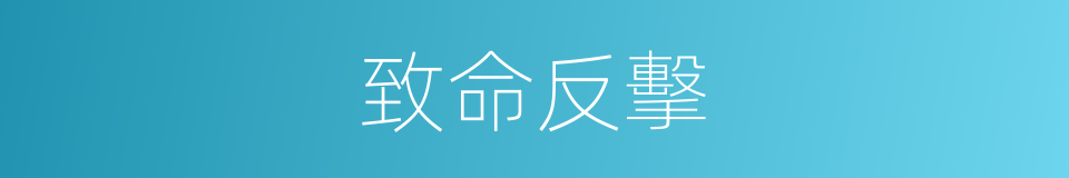 致命反擊的同義詞