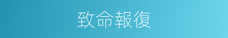 致命報復的同義詞