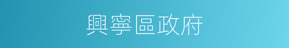 興寧區政府的同義詞