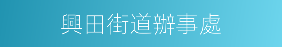 興田街道辦事處的同義詞