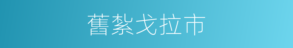 舊紮戈拉市的同義詞