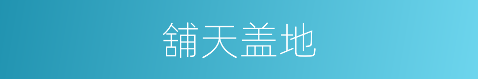 舖天盖地的同义词