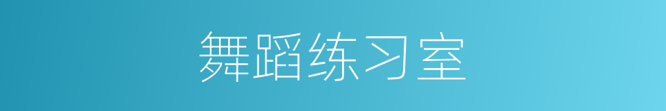 舞蹈练习室的同义词