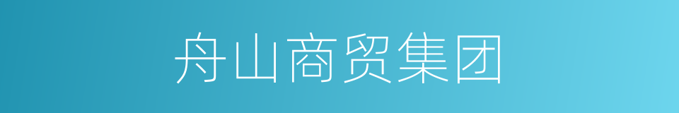 舟山商贸集团的同义词