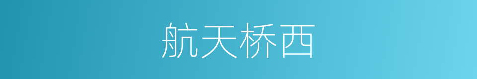 航天桥西的同义词