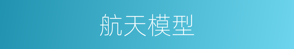 航天模型的同义词
