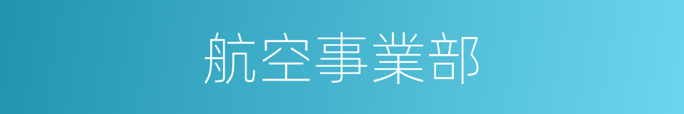 航空事業部的同義詞