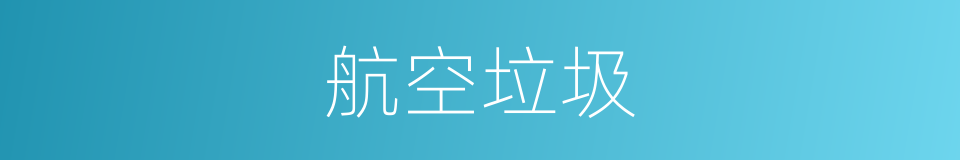 航空垃圾的同义词