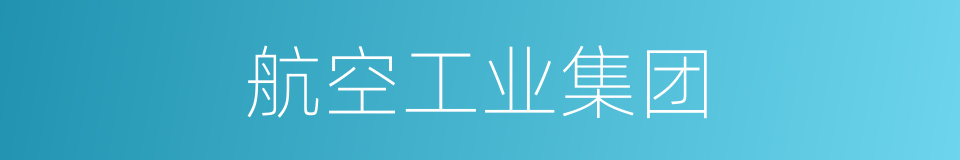 航空工业集团的同义词