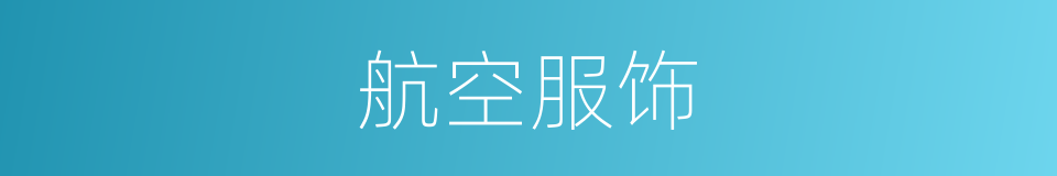 航空服饰的同义词