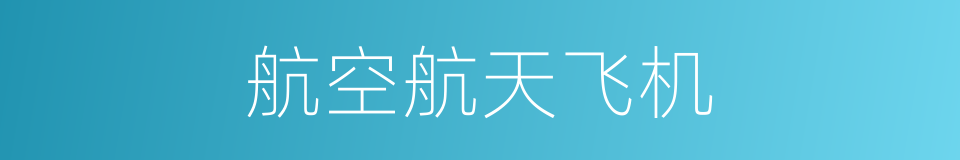 航空航天飞机的同义词