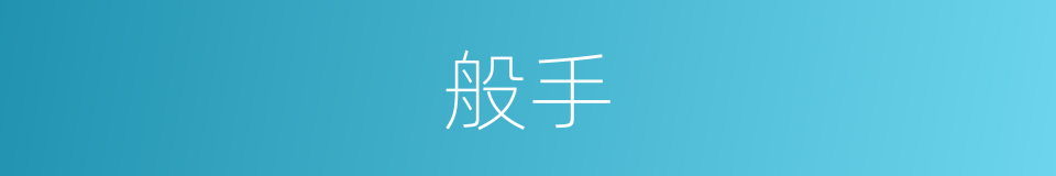 般手的意思
