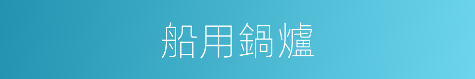 船用鍋爐的同義詞