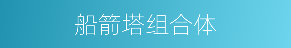 船箭塔组合体的同义词