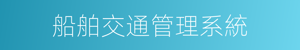 船舶交通管理系統的同義詞