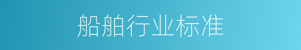 船舶行业标准的同义词