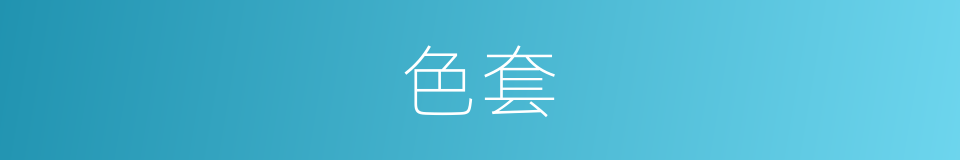 色套的同义词