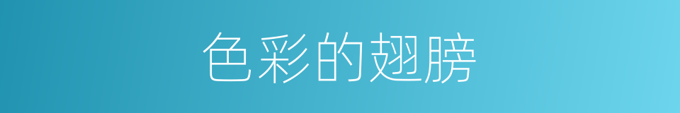 色彩的翅膀的同义词