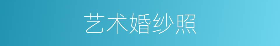 艺术婚纱照的同义词