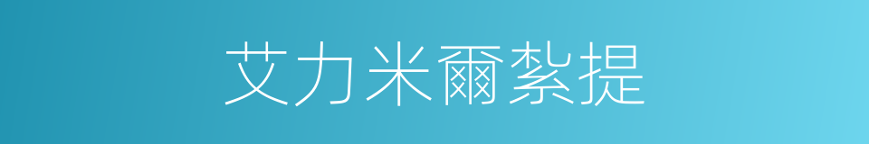 艾力米爾紮提的同義詞