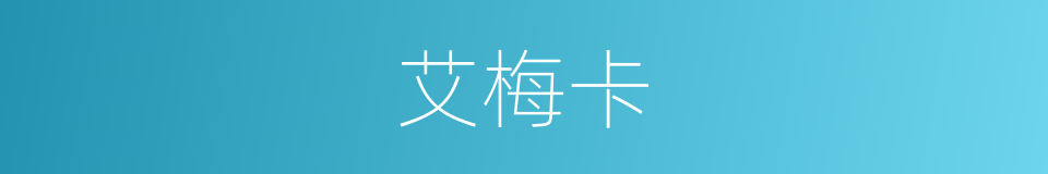 艾梅卡的同义词