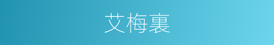 艾梅裏的同義詞