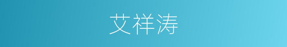 艾祥涛的同义词