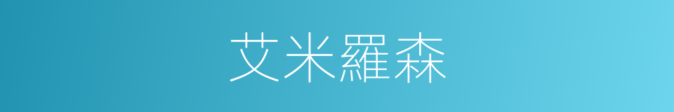 艾米羅森的同義詞