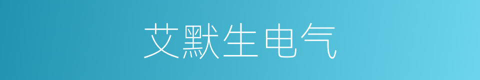 艾默生电气的同义词