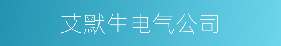 艾默生电气公司的同义词