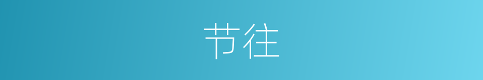 节往的同义词