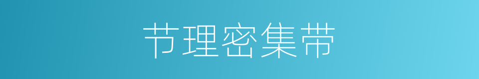 节理密集带的同义词