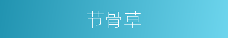 节骨草的同义词