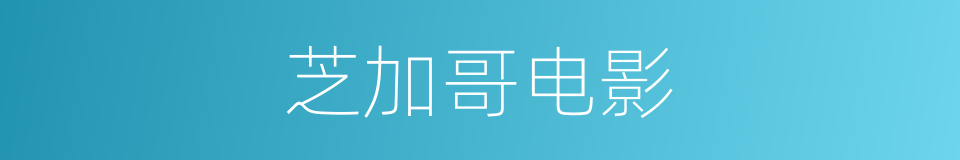 芝加哥电影的同义词