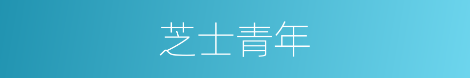 芝士青年的同义词