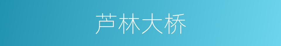 芦林大桥的同义词