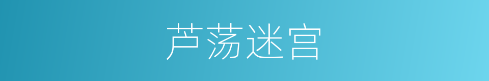 芦荡迷宫的同义词
