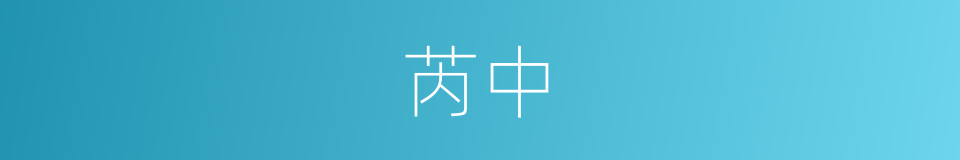 芮中的同义词