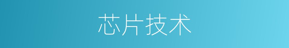 芯片技术的同义词