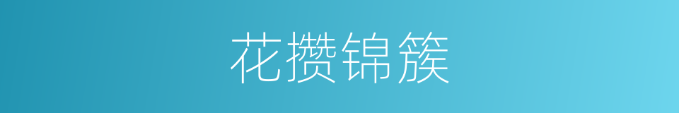 花攒锦簇的意思