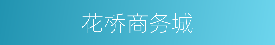 花桥商务城的同义词