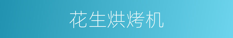 花生烘烤机的同义词