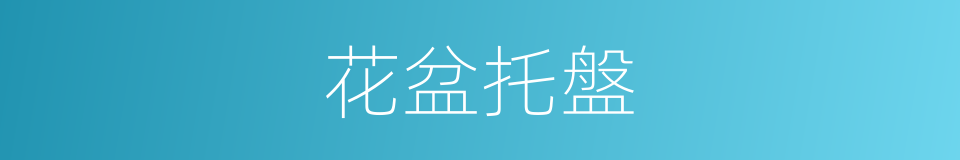 花盆托盤的同義詞
