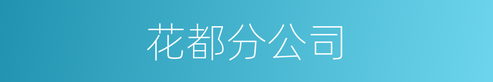 花都分公司的同义词