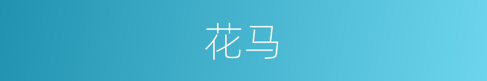 花马的同义词