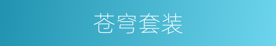 苍穹套装的同义词
